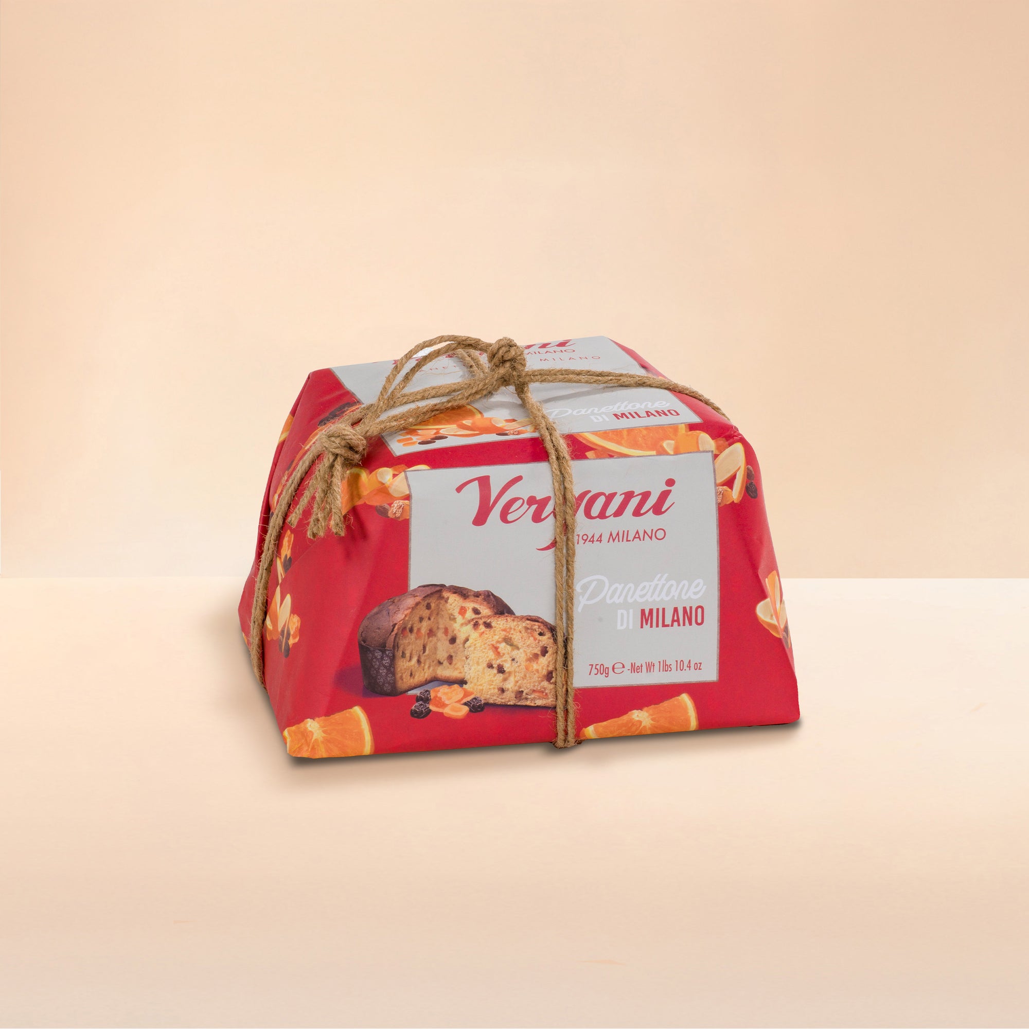 6 pz PANETTONE TRADIZIONALE, incartato a mano Pasticceria Vergani 750g
